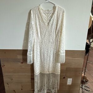 NEW Western Wedding/ Bridal Shower Dress Large- Oyrosy ✨